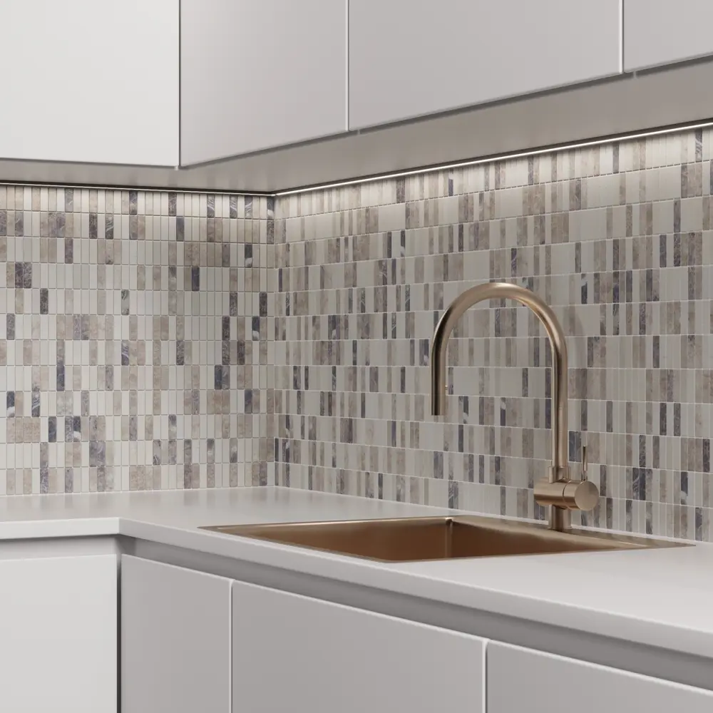 Мозаика мраморная Artens Stripes 30.5x29.8 см цвет коричневый STLM-2158919 - Вид №5