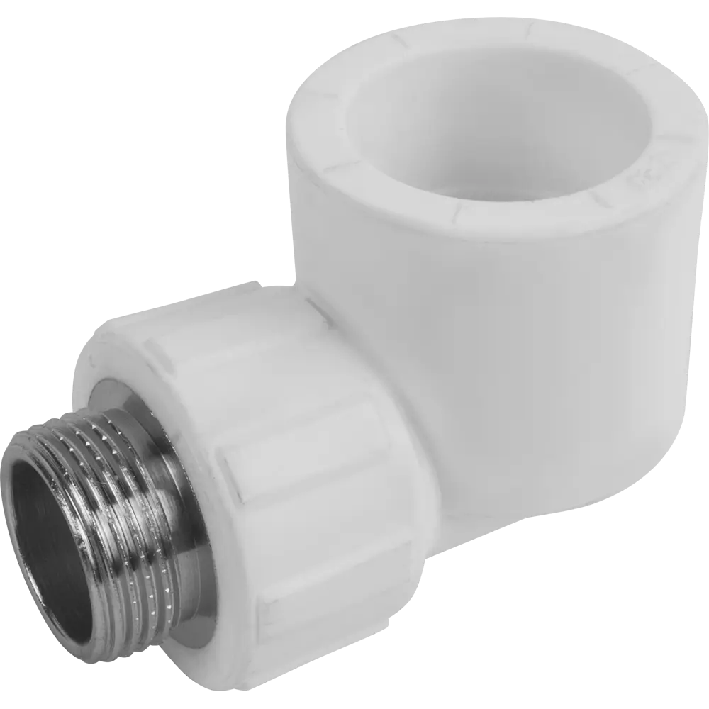 ПОЛИТЭК - Комбинированный угол 90° для соединения пластиковых и металлических труб 13564964 STLM-0003375