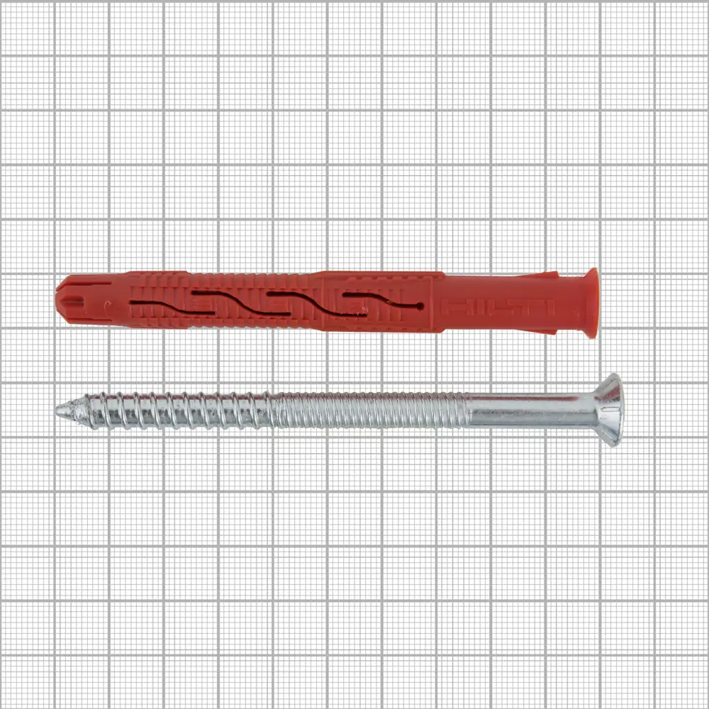 Дюбель фасадный Hilti HRD-С 10x100 мм нейлон/оцинкованная сталь цвет красный 4 шт. 82656590 STLM-2085305  - Вид №3