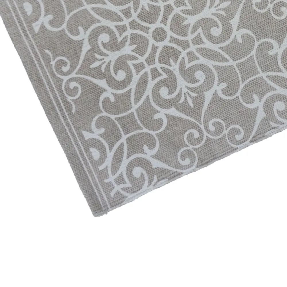 Ковер KREAFORTA Lessa 60x120 см хлопок цвет бежевый STLM-2108559 - Вид №1