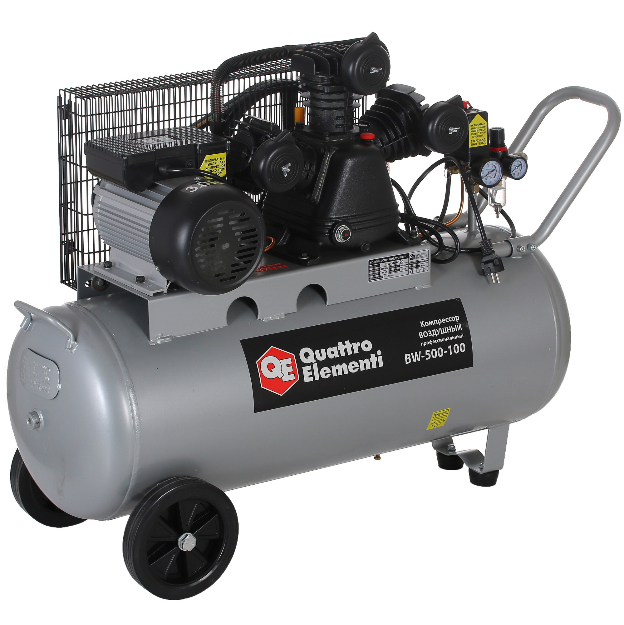 Компрессор поршневой масляный Quattro Elementi BW-500-100 771-725 1243197 STDN-0059881 - Вид №1