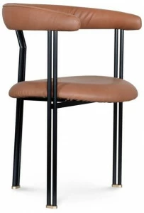 Greenapple Мягкое кожаное кресло с подлокотниками Perfect raw G703076