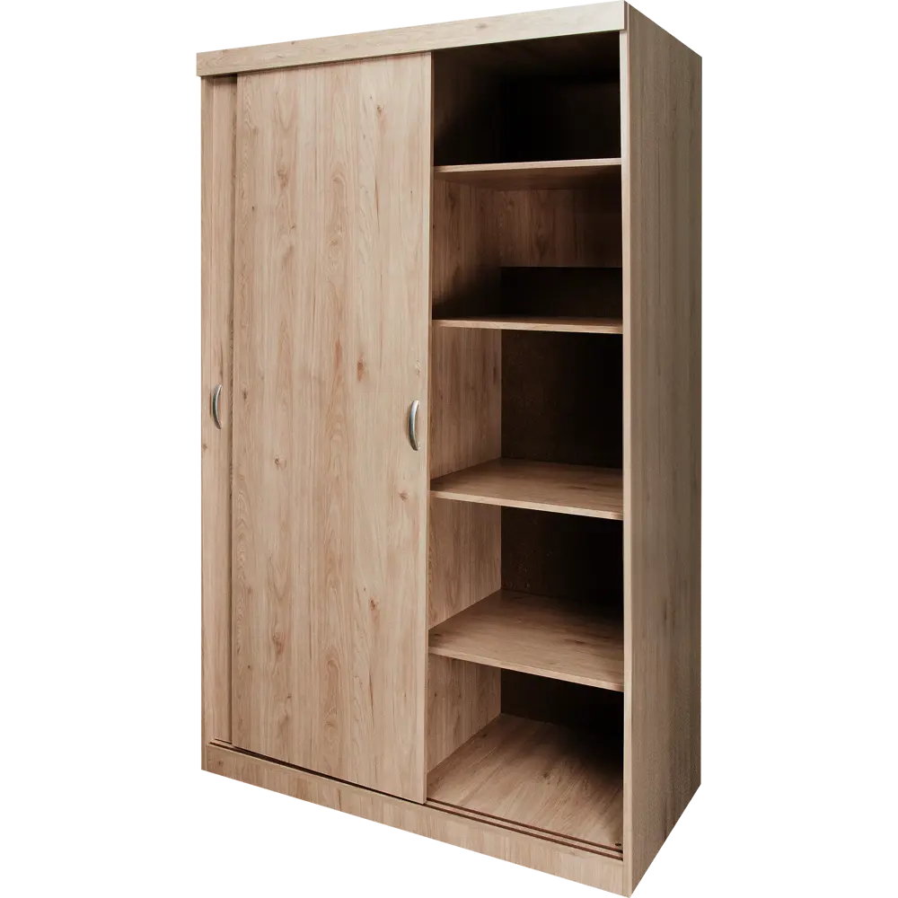 Шкаф-купе Турин с 2 дверями 120x212.3x60 см ЛДСП цвет гикори джексон Santreyd STLM-2158983 - Вид №1