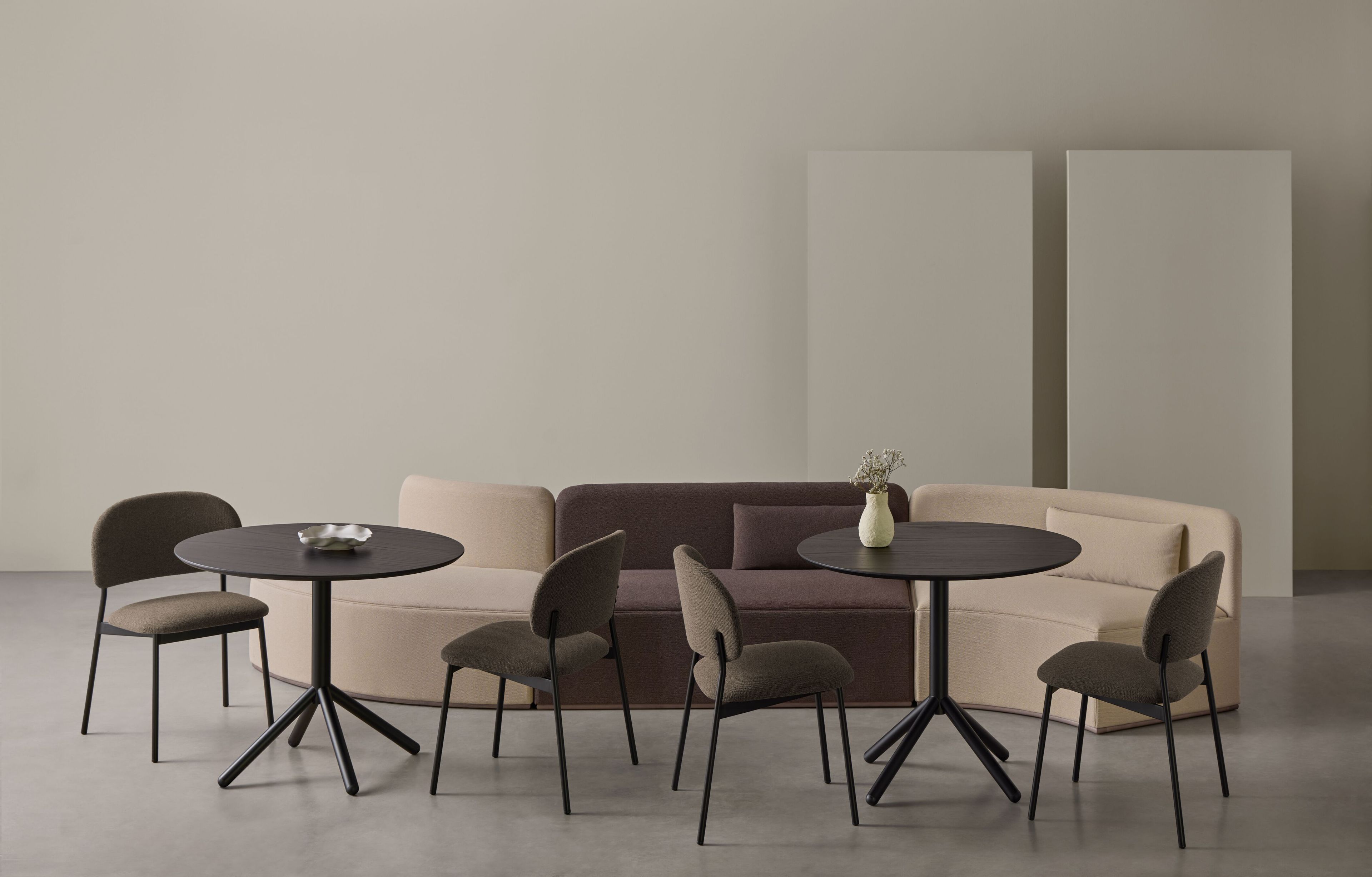 Модульный изогнутый диван из ткани Blasco&Vila Mant ARCH-00005706 - Вид №1