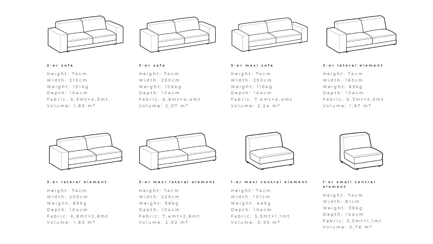 Секционный диван из ткани Ditre Italia BUBLÈ ARCH-00050158 - Вид №2