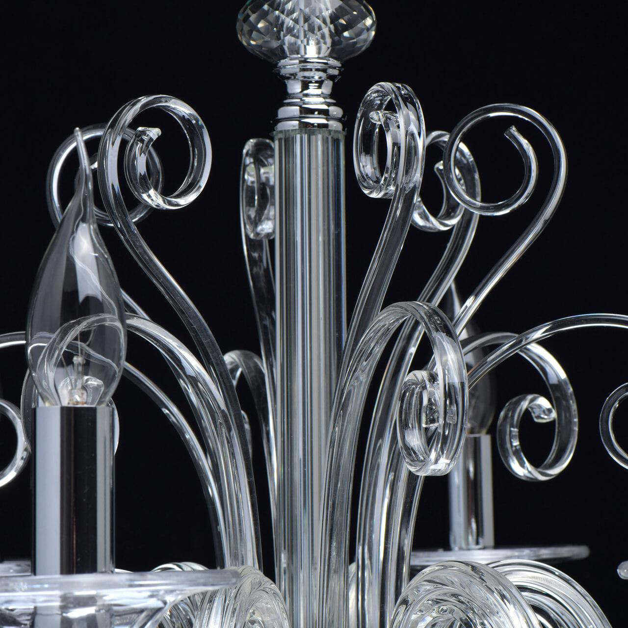 Подвесная люстра MW-Light Элла 483013306 MW-LIGHT ДИЗАЙНЕРСКИЕ, ЭЛЛА 279663 Хром  - Вид №1