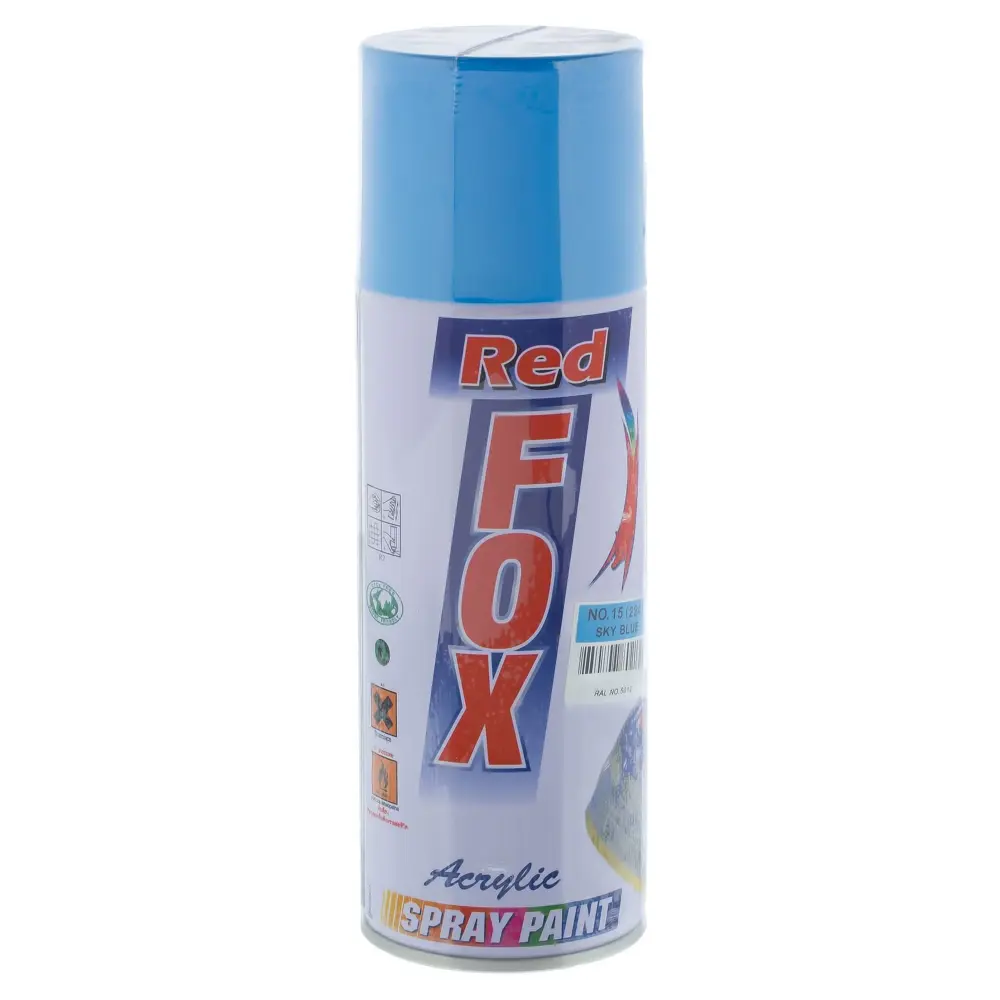 Краска аэрозольная Red Fox глянцевая цвет светло-голубой 400 мл 13398302 STLM-2128441 