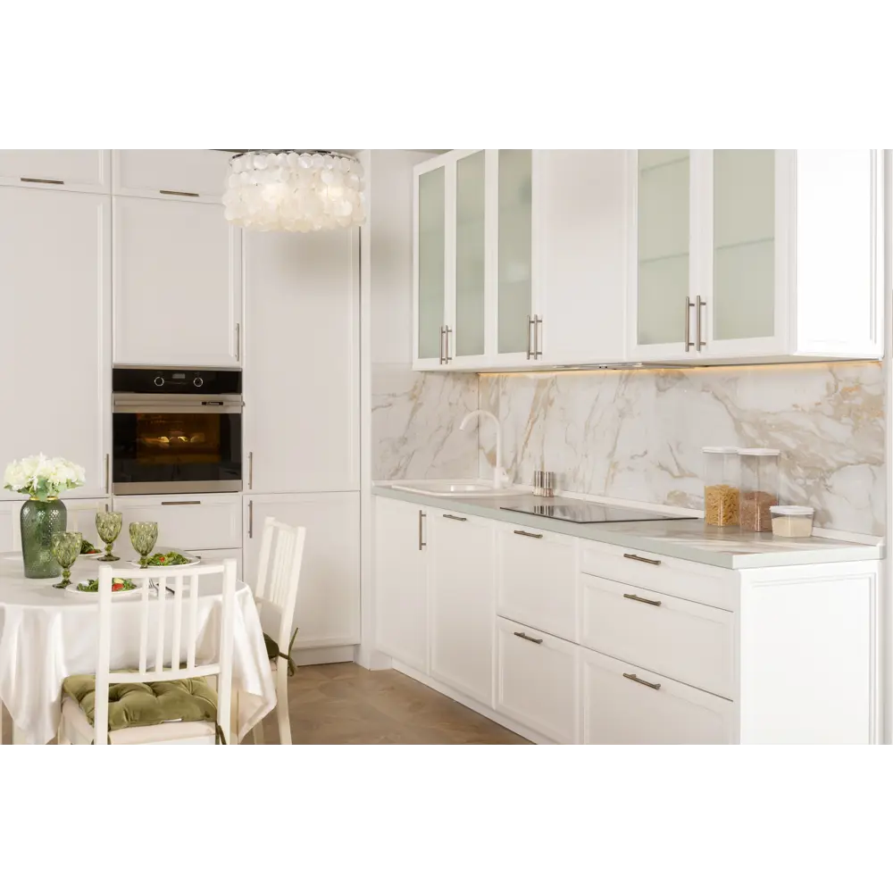 Фасад для кухонного шкафа Реш 59.7x137.3 см Delinia ID МДФ цвет белый STLM-2182689 - Вид №9