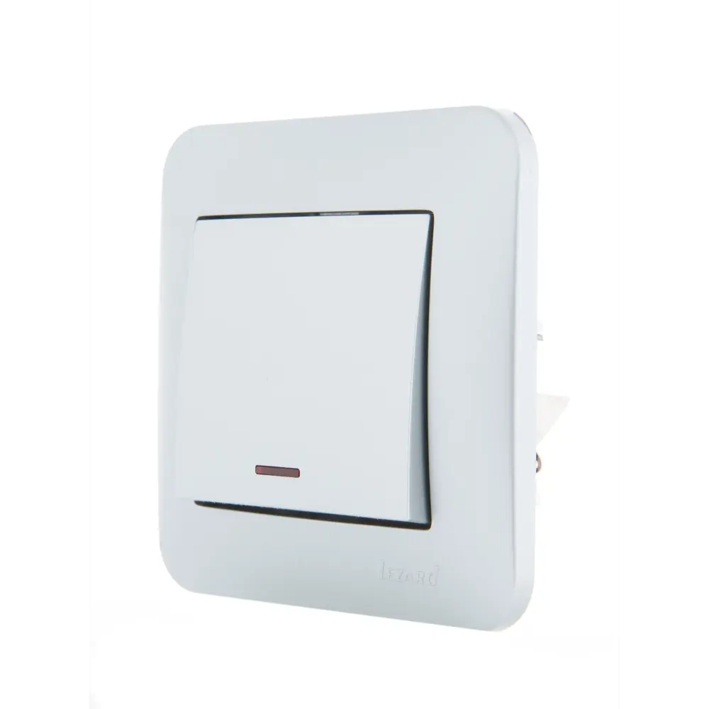 Выключатель Lezard Karina с подсветкой цвет матовый серый STLM-2087369 - Вид №3