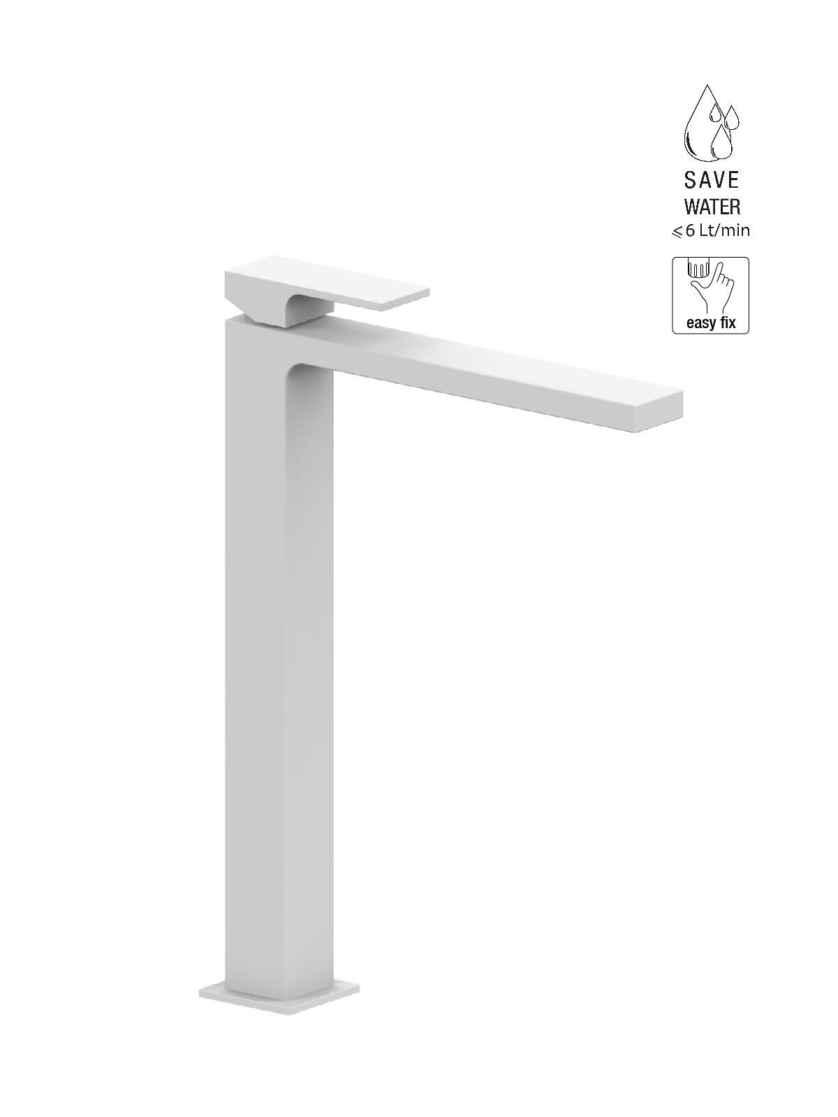 Смеситель для раковины высокого пола с ограничителем расхода Rubinetterie Frattini Vita Due ARCH-00149836 - Вид №5