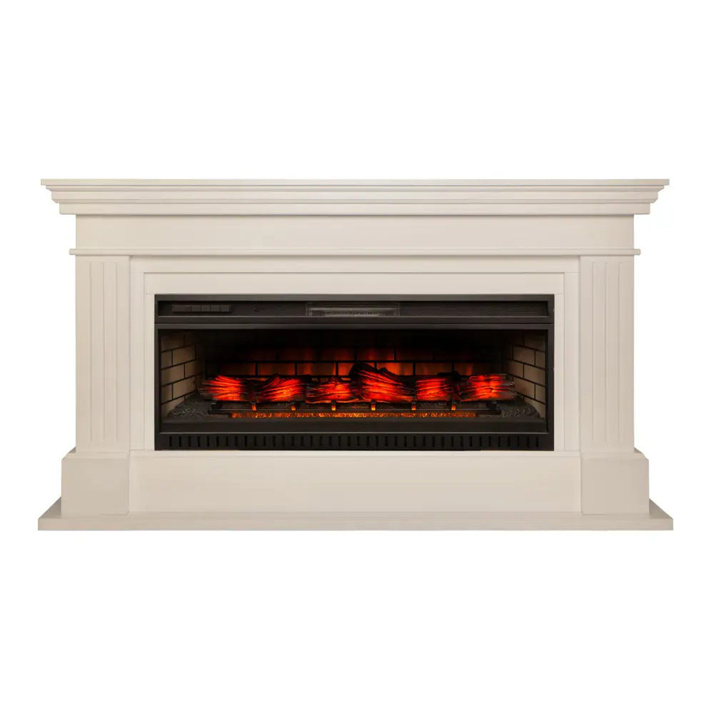 Каминокомплект Realflame Ontario 45 WT-P614 с очагом Jack-S 45 1500Вт белый дуб