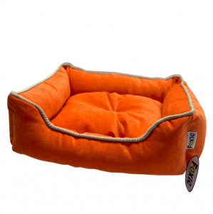 ПР0050379 Лежак для животных Colour 60х50х18см оранжевый Foxie