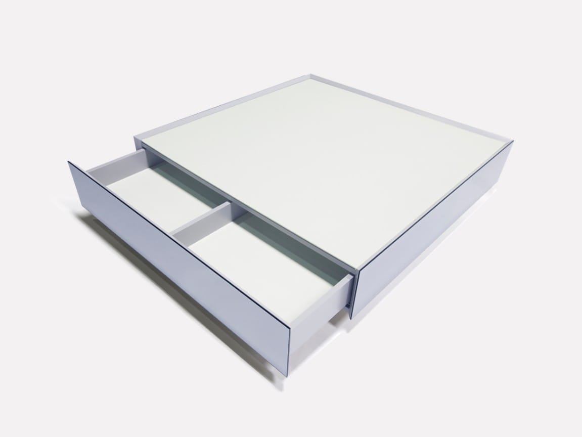 Низкий квадратный журнальный столик из зеркального стекла MORADA Cofre ARCH-00069286 - Вид №2