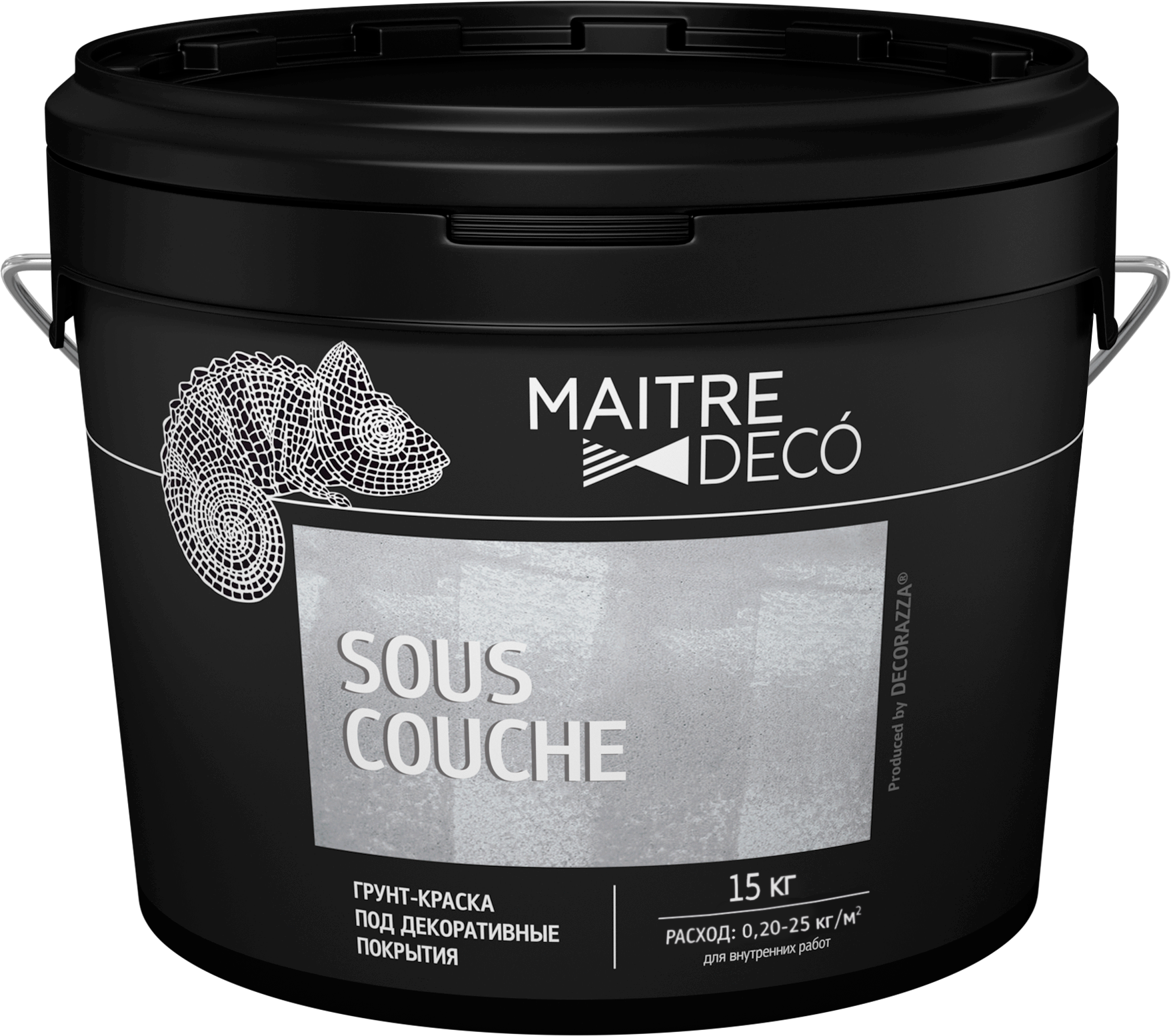 82891100 Грунт-краска для декоративных покрытий «Sous-Couche» 15 кг STLM-0037592 MAITRE DECO