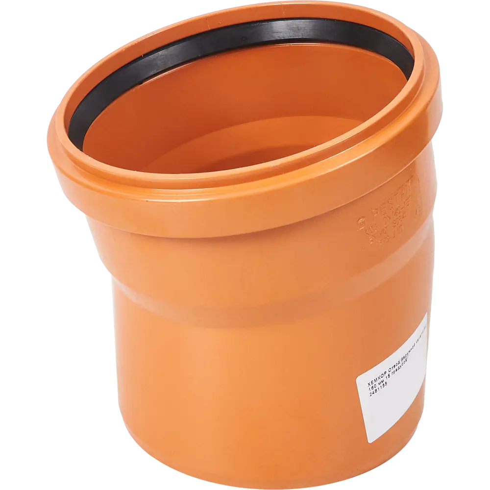 Отвод Хемкор d160 мм 15° пластиковый для наружной канализации STLM-2067721