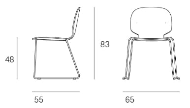 Мягкий стул из ткани Blasco&Vila Halo ARCH-00016688 - Вид №2
