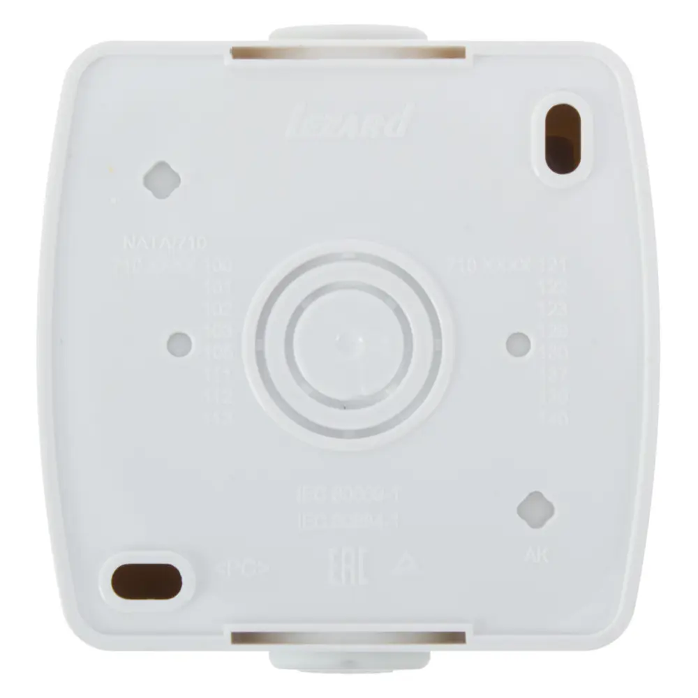 Выключатель Lezard Nata 2 клавиши с подсветкой цвет серый STLM-2078265 - Вид №1