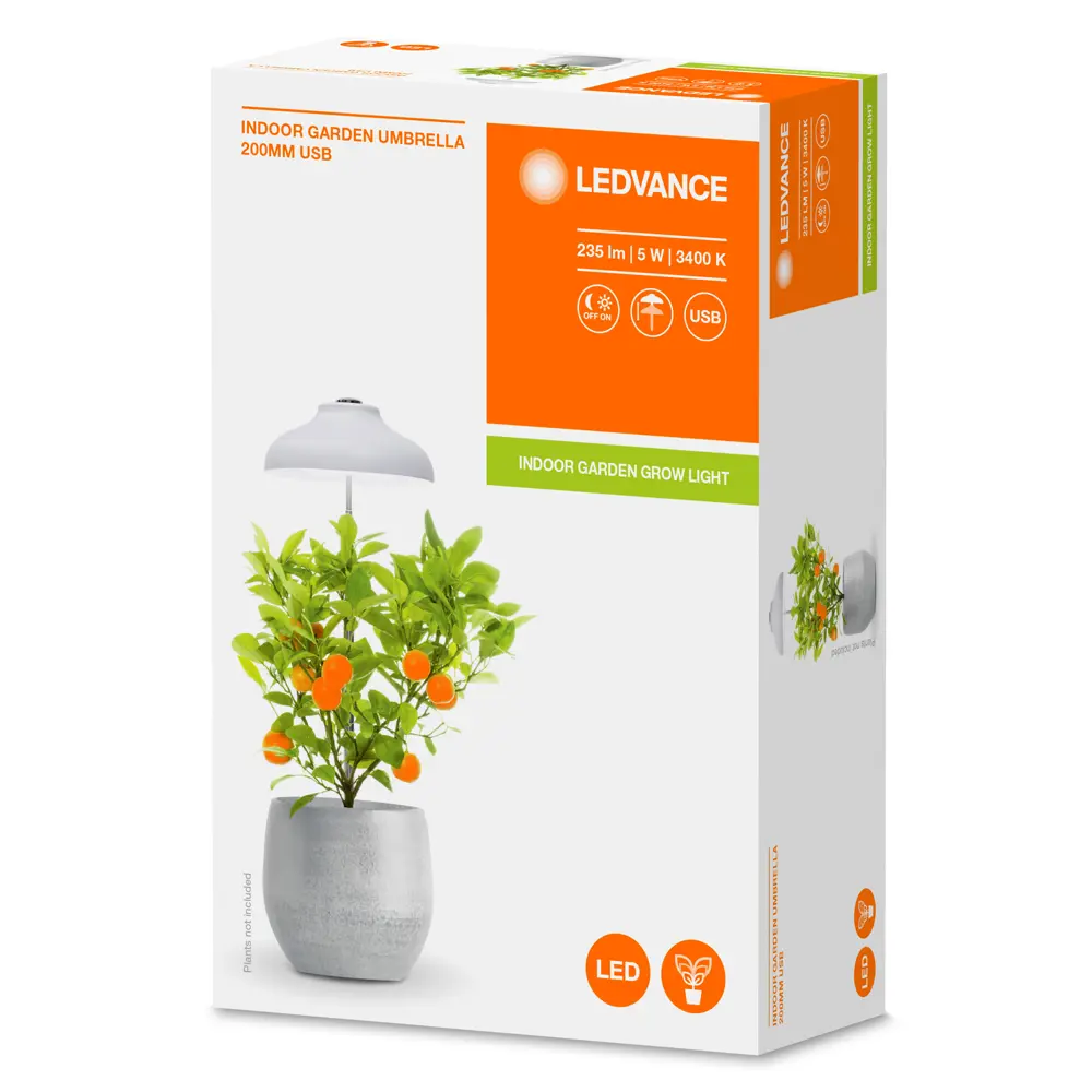 Фитосветильник светодиодный Ledvance, кабель питания USB, 5 Вт 71 см STLM-2064017 - Вид №1
