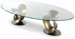 Reflex Овальный обеденный стол из стекла Parentesis