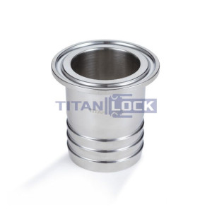 Штуцер CLAMP под рукав DN32 нерж. 316, DIN TL32CLH TITAN LOCK