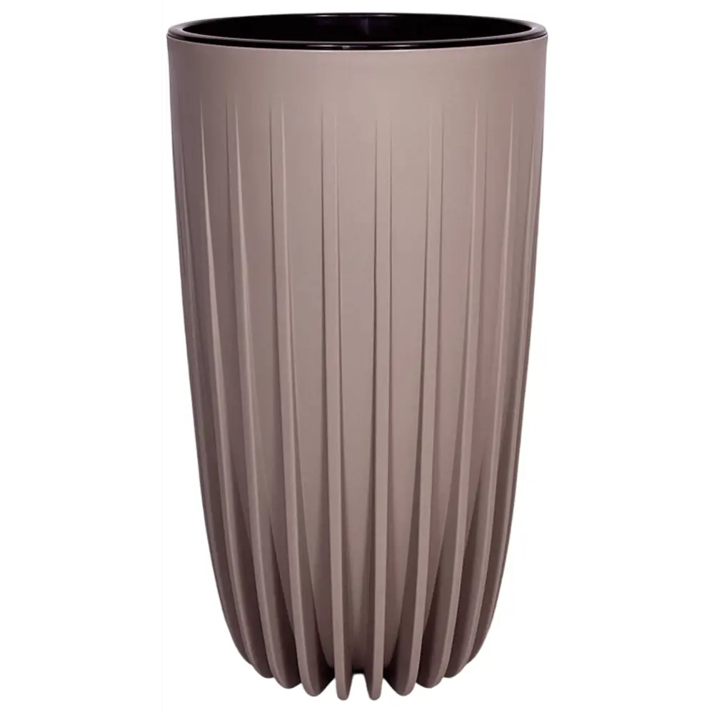 Кашпо Evergreen Design Сигма 28x30x53 см v17 л пластик фраппе STLM-2144415