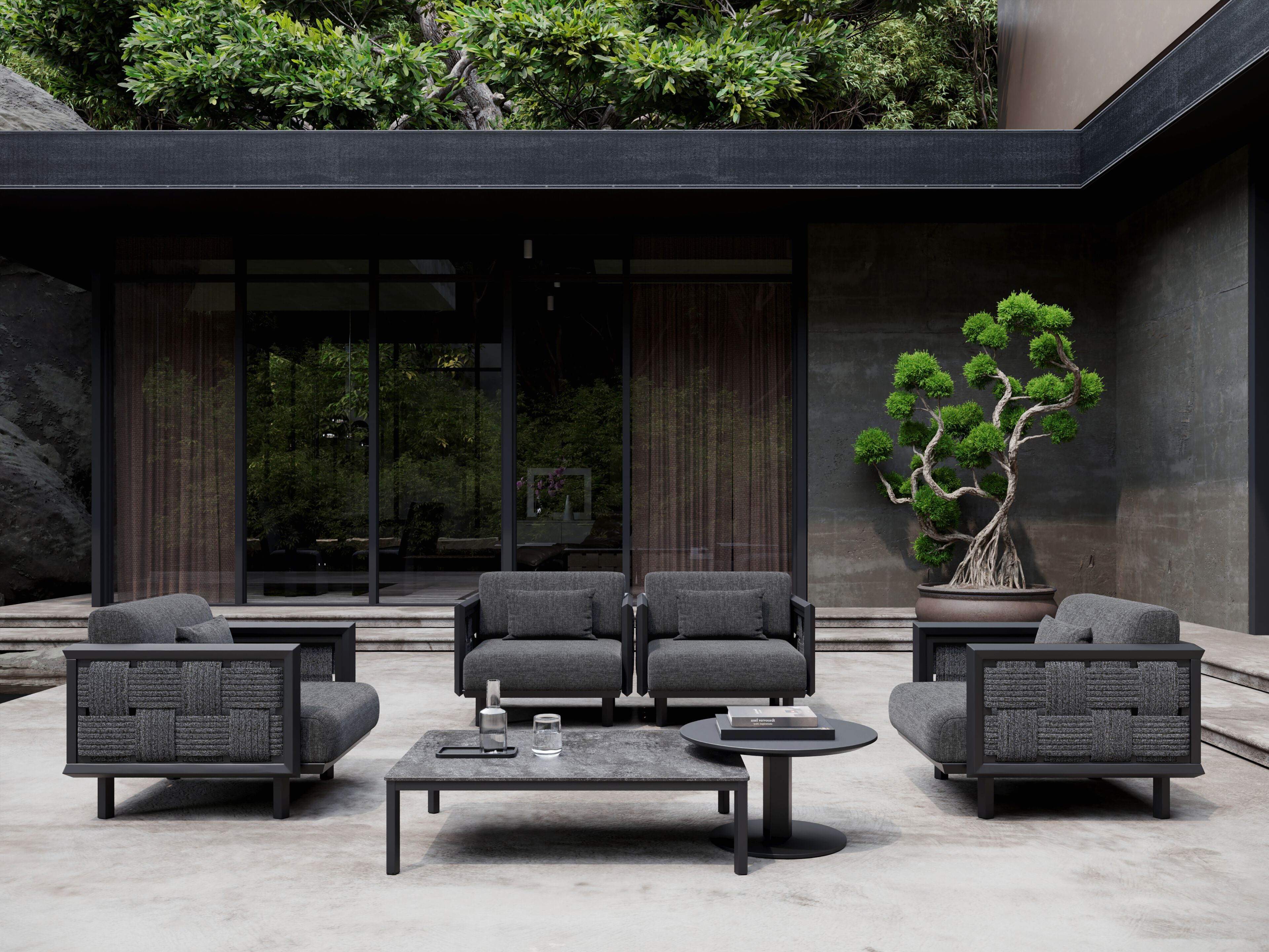 3-местный тканевый садовый диван SNOC Éclat ARCH-00111111 - Вид №1