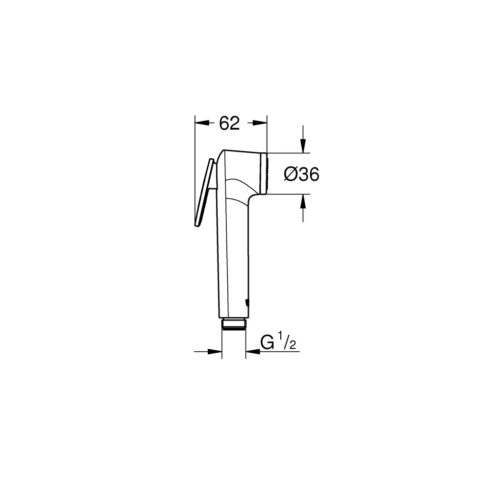 Лейка для душа гигиеническая Grohe Trigger Spray 26351000, 1 режим Vitalio STLM-2174332 - Вид №5
