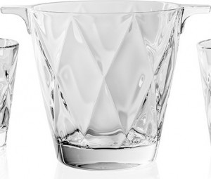10559887 Vidivi Набор 7 предметов Vidivi "Концерто": 6 стаканов для виски + ведерко для льда, п/к Стекло