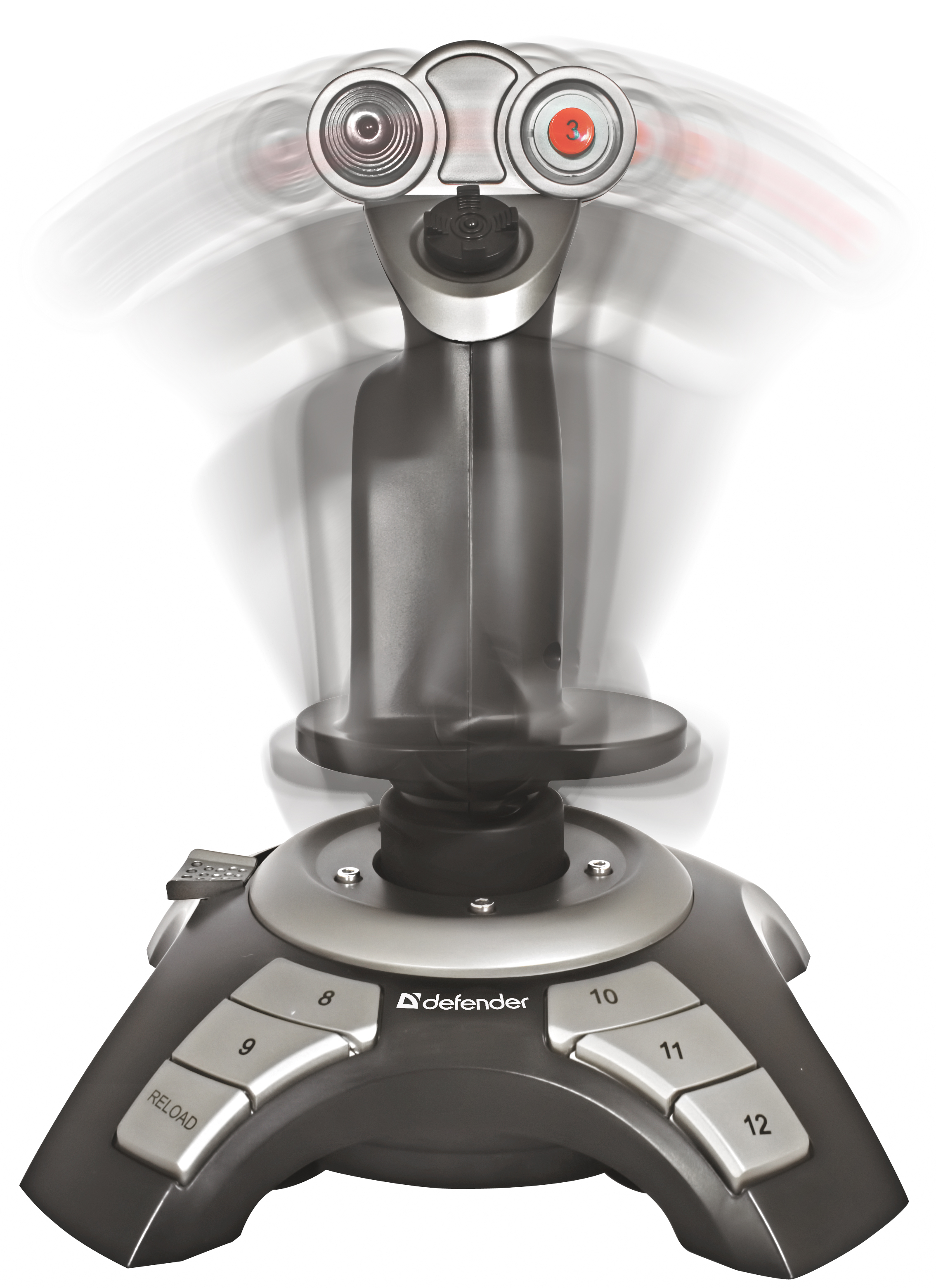 64304 игровой джойстик cobra r4 4 оси, 12 кнопок, вибрация Defender Santreyd  - Вид №3