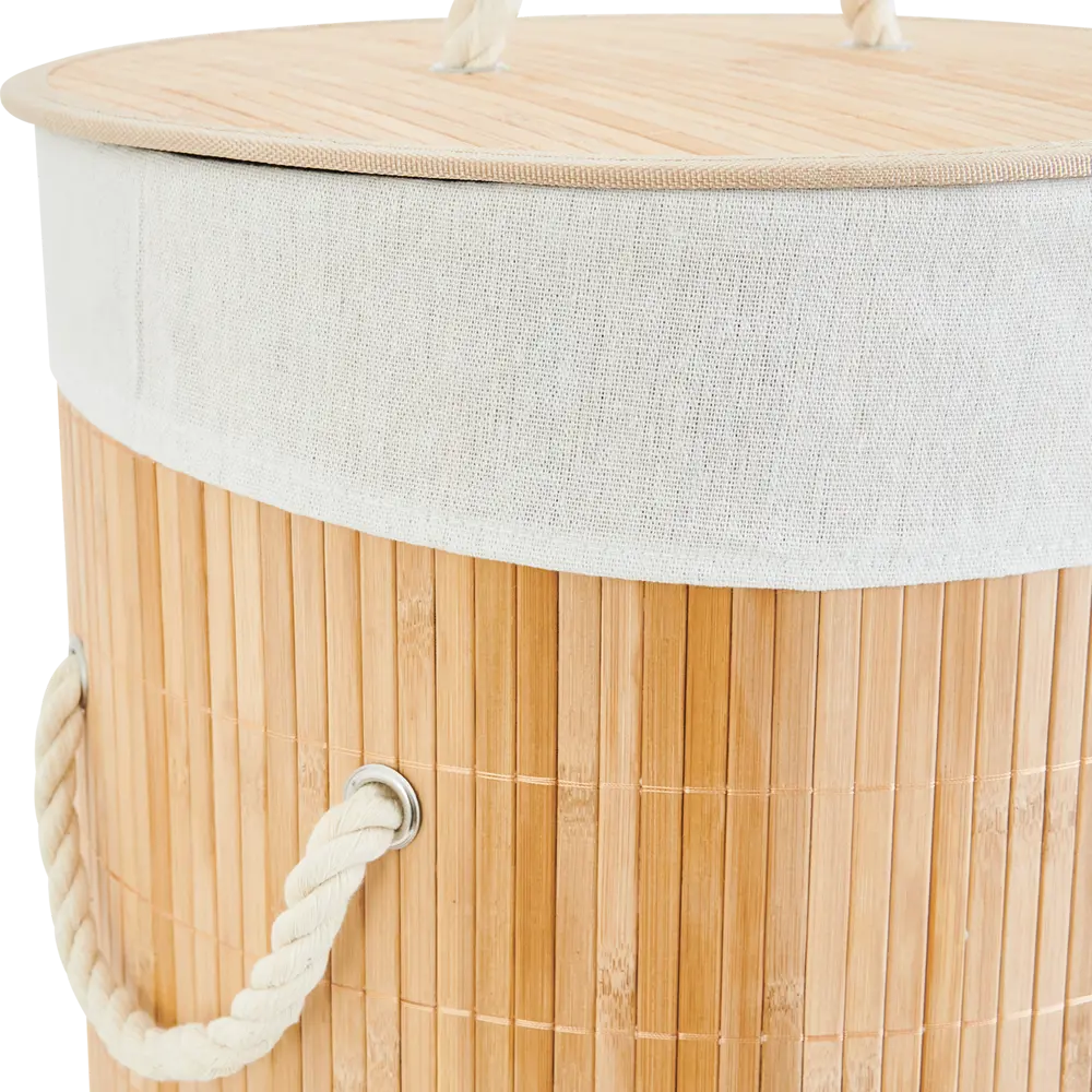Корзина для белья Sensea Bamboo 60 л цвет бамбук STLM-2092991 - Вид №4