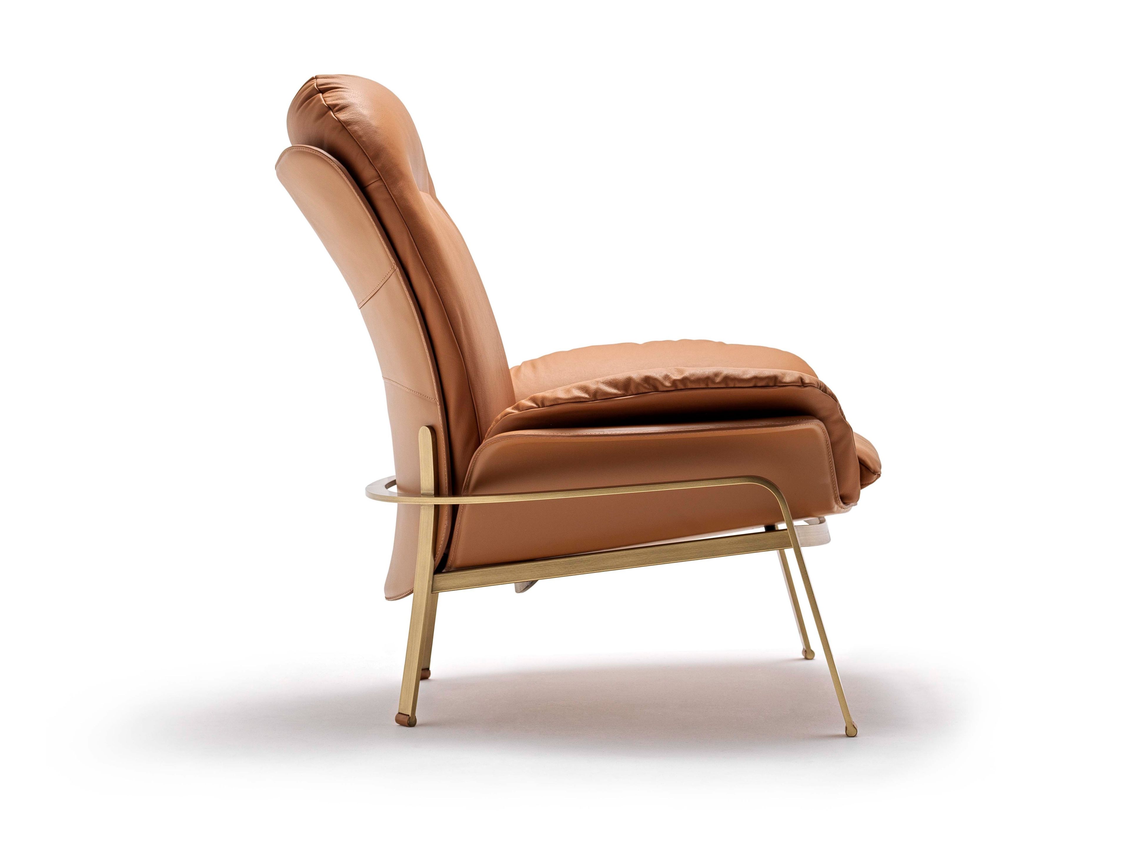 Кожаное кресло с подлокотниками Fasem Electa ARCH-00032939 - Вид №5