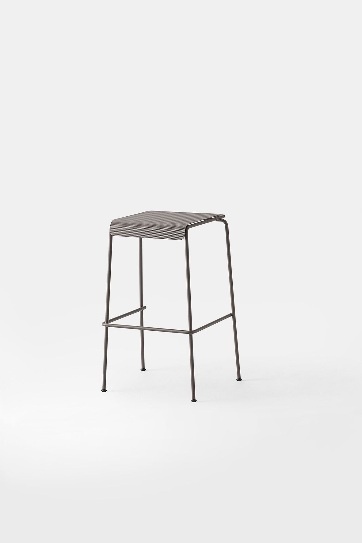 Высокий стул из нержавеющей стали с подставкой для ног Kastel Koki ARCH-00072557 - Вид №1