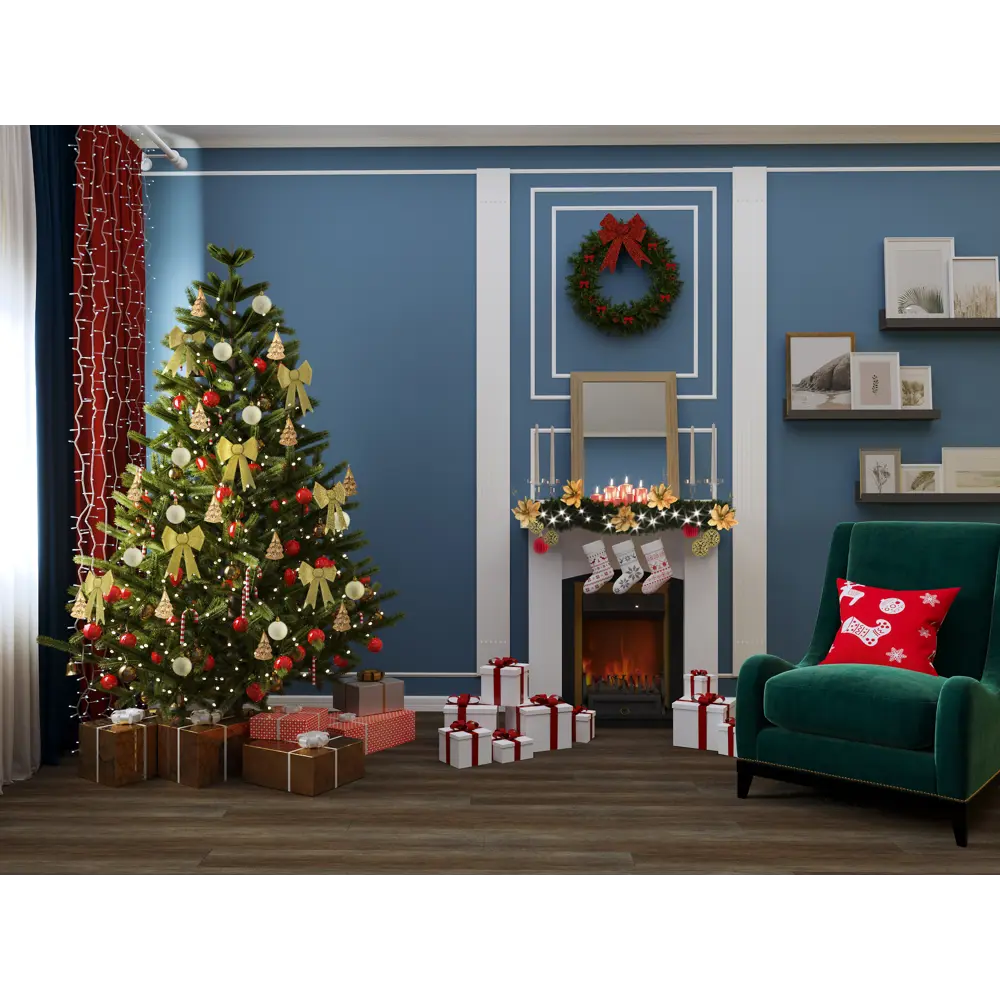 Штора на ленте «Ультрамарин» 145х260 см цвет синий ВАСИЛИСА STLM-2191414 - Вид №12