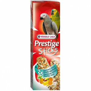 ПР0038458 Лакомство для птиц Prestige палочки для крупных попугаев, с экзотическими фруктами 2х70г VERSELE-LAGA