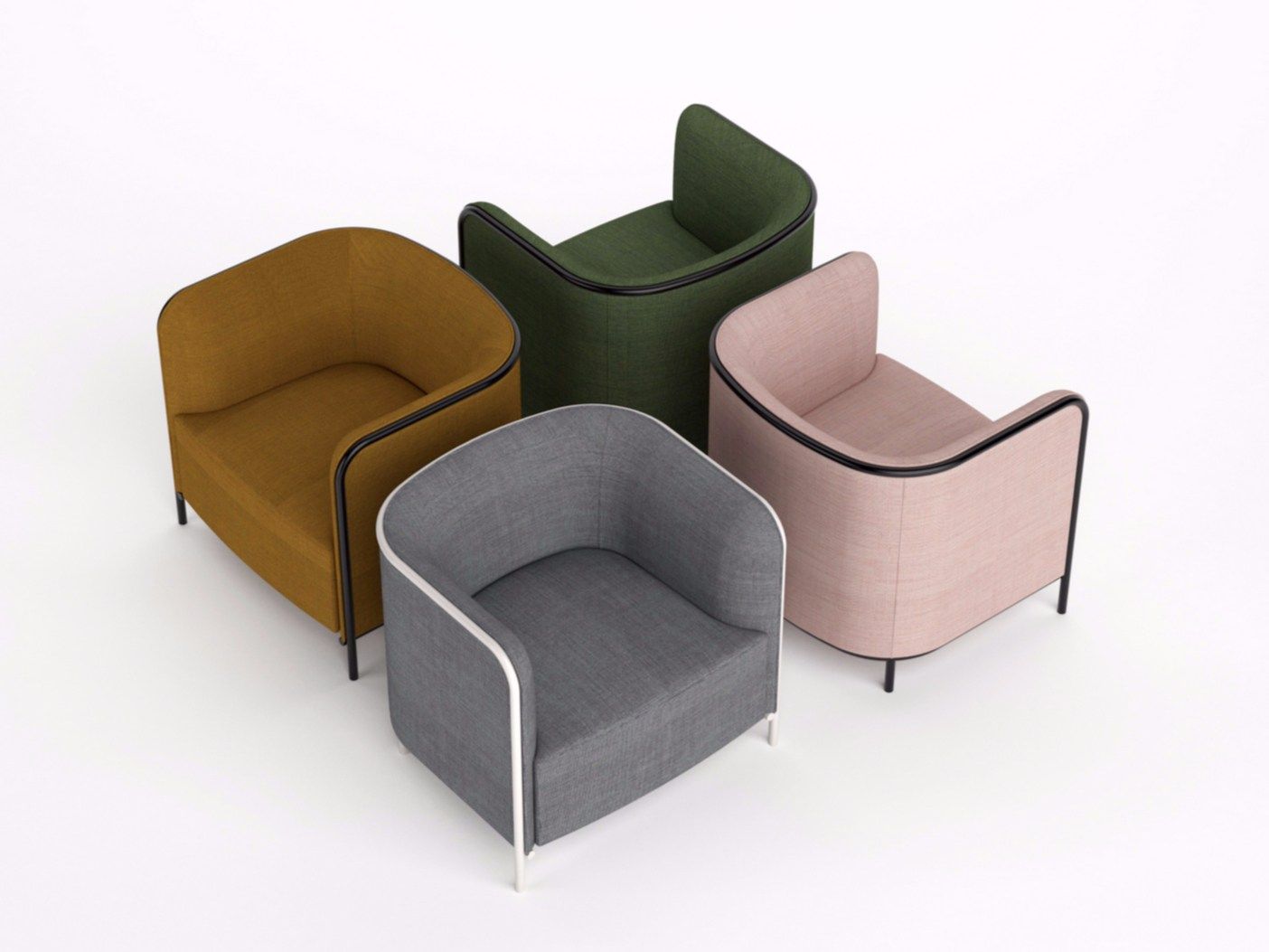 Тканевое кресло с подлокотниками GABER Place ARCH-00017053 - Вид №2