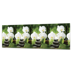 STLM-0253826 Стеновая панель матовая Белая орхидея 200x60x0.15 см ПВХ цвет разноцветный 90499132 ФАРТУКОФФ