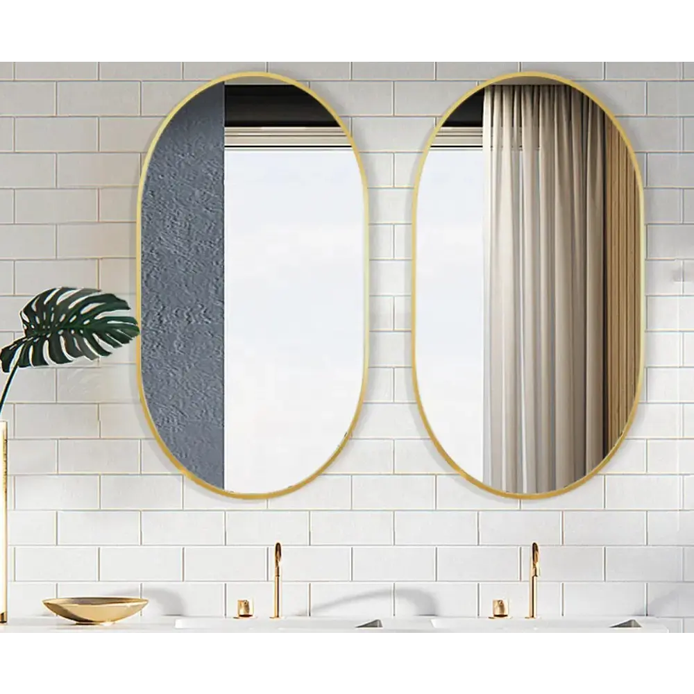 Зеркало декоративное Metal Lux овальное 40x90 см металл цвет золотистый 87480811 STLM-2127018 Santreyd - Вид №6
