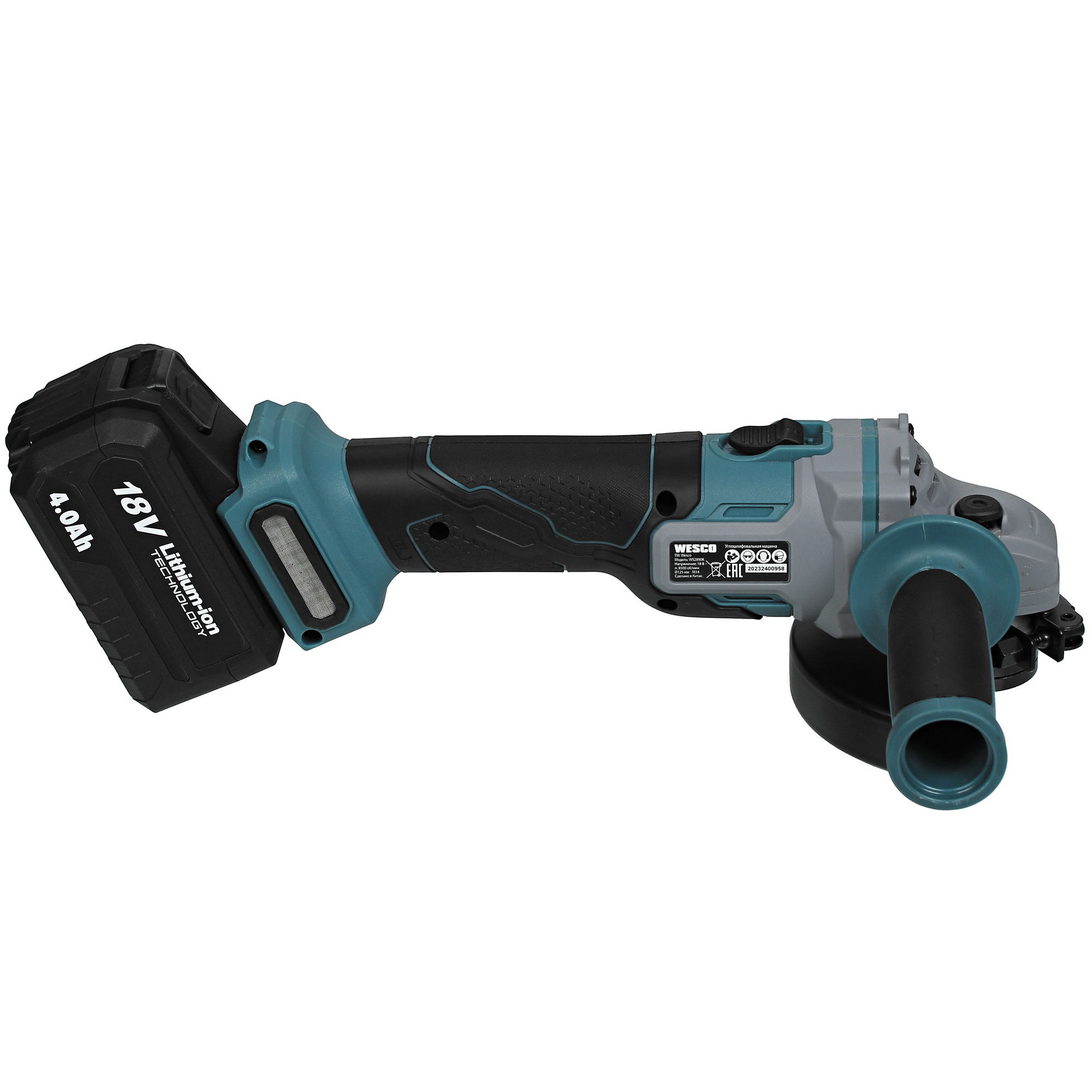 Углошлифовальная машина (УШМ) Wesco WS2890K 1ForAll 18V 5411562 STDN-0120199 - Вид №4