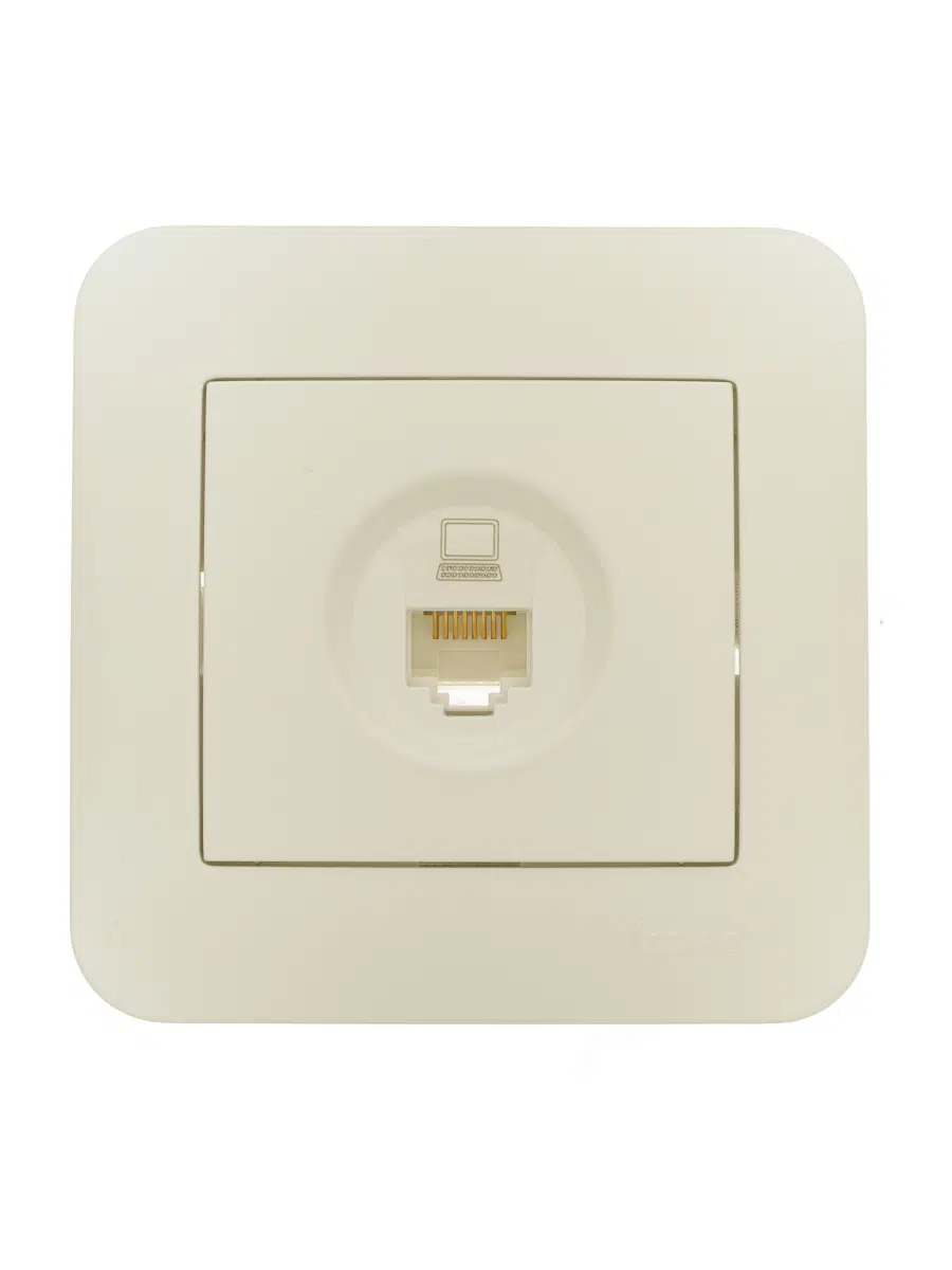 ASTI Розетка компьютерная крем Cat 5e LEZARD 7081-0303-140 - Вид №2