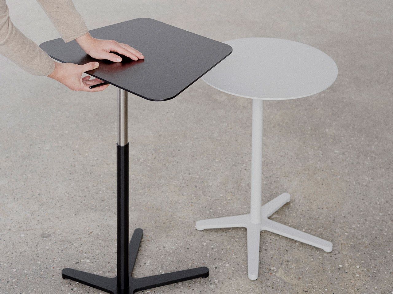 Металлический регулируемый по высоте квадратный стол SOFTLINE Xo ARCH-00011894 - Вид №1