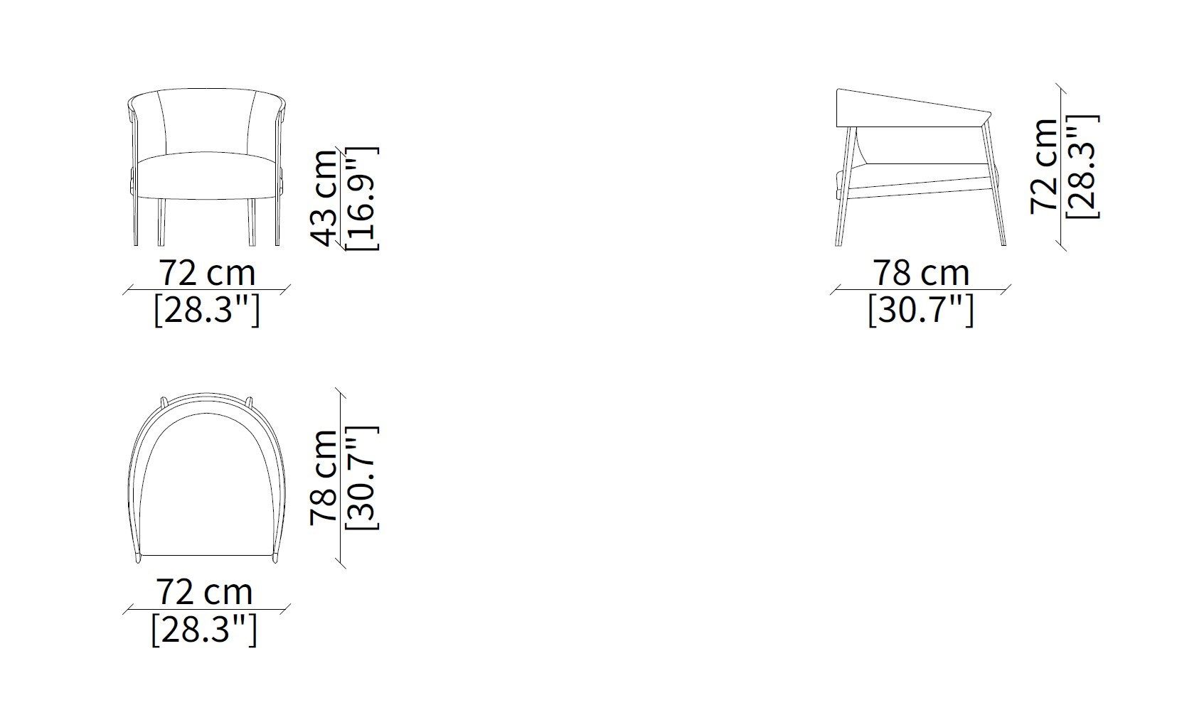 Кресло с подлокотниками Frigerio Лиза ARCH-00080900 - Вид №8
