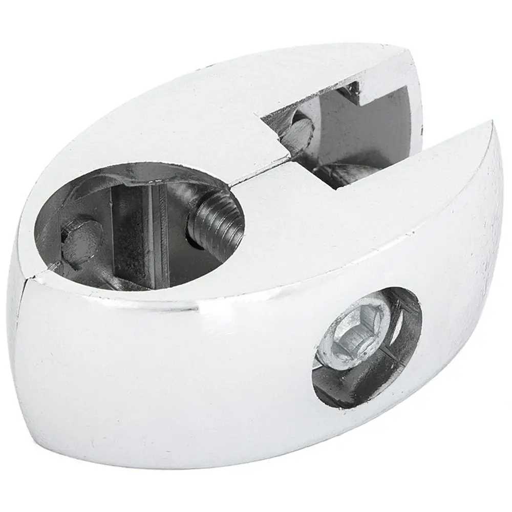 Держатель панели односторонний алюминий цвет хром PALLADIUM STLM-2204031