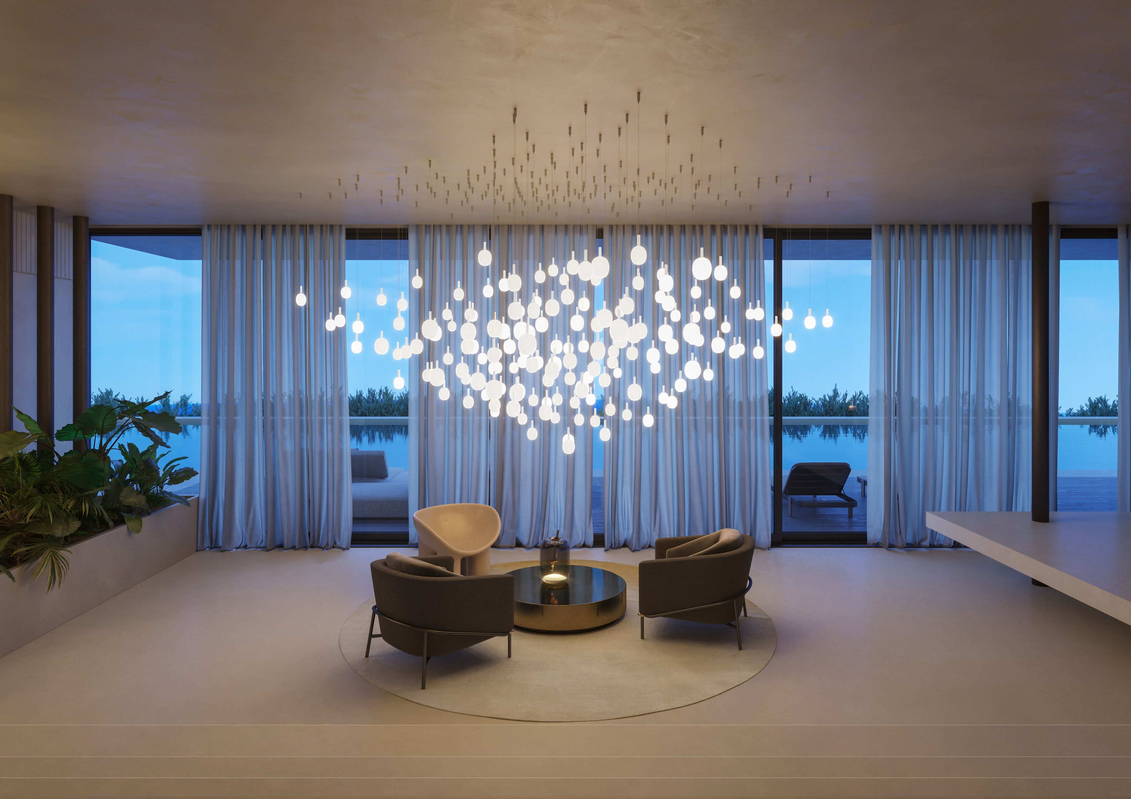 Светодиодная настольная лампа из дутого стекла BROKIS Узел ARCH-00115912 - Вид №13