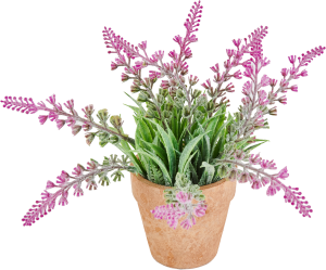 84832665 Искусственное растение 12x12 см фиолетовый ПВХ STLM-0055811 Santreyd