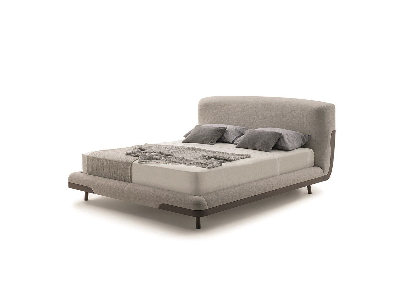 Двуспальная кровать из ткани с мягким изголовьем Turri Soul ARCH-00026759