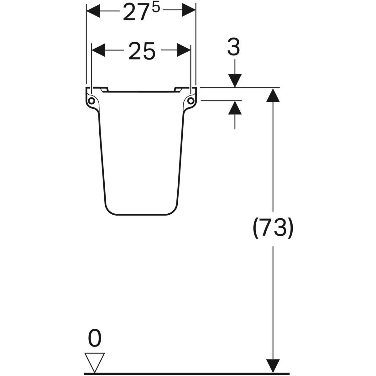 Полуколонна для умывальника Geberit Selnova ARCH-00108163 - Вид №3