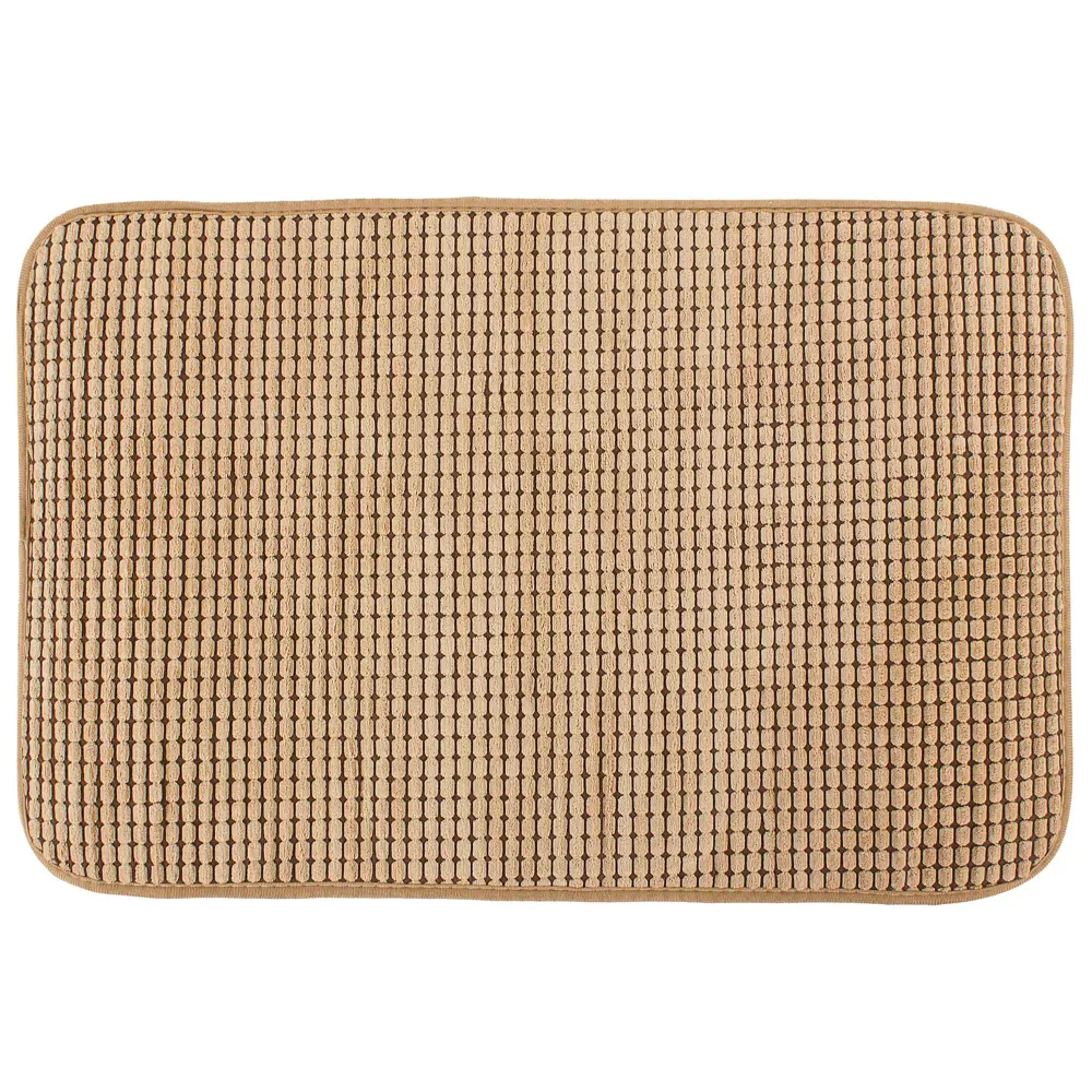 Коврик для ванной комнаты «Corn» 45x70 см цвет бежевый АКВАДЕКОР STLM-2186303