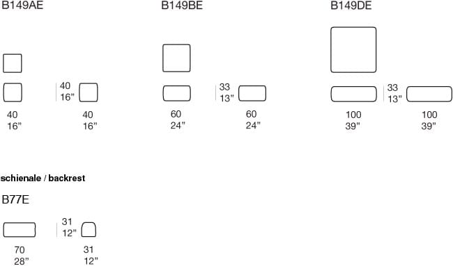 Ткань квадратный сад пуфик Paola Lenti весна ARCH-00014707 - Вид №1