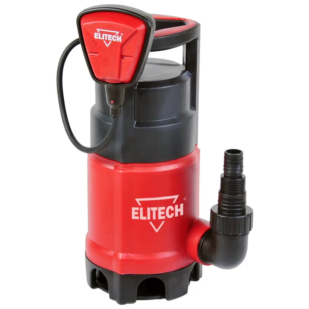 Насос погружной дренажный для грязной воды Elitech НПФ 1100, 15000 л/ч STLM-2089268