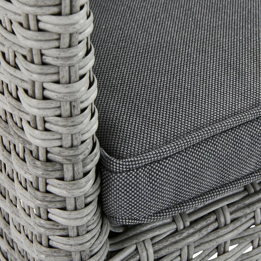 Кресло садовое NATERIAL Davos с подушкой, серый ротанг 82509566 STLM-0028916 - Вид №3